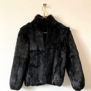 Vintage 100% Real Rabbit Fur Jacket